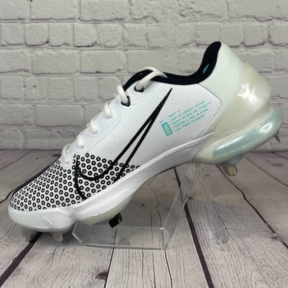 Nike Force Zoom Trout 7 Pro Metal White Baseball Cleats Mens Sz 7 (CQ7224-101) - Picture 4 of 11